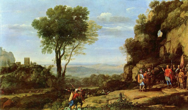People entering the cave by Claude Lorrain